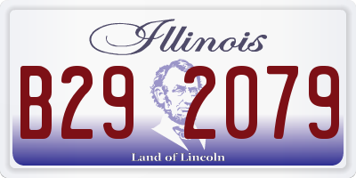 IL license plate B292079