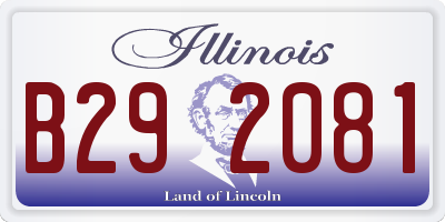IL license plate B292081