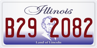 IL license plate B292082