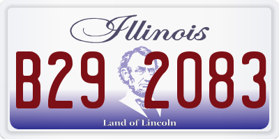 IL license plate B292083