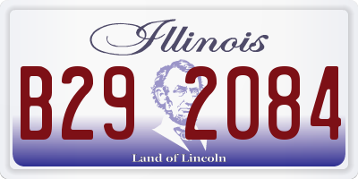 IL license plate B292084