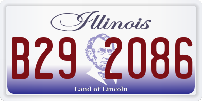 IL license plate B292086