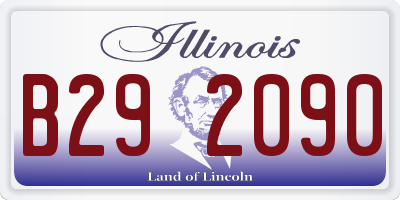 IL license plate B292090