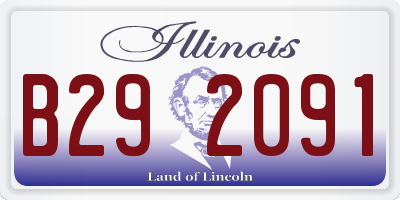 IL license plate B292091