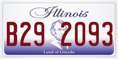 IL license plate B292093