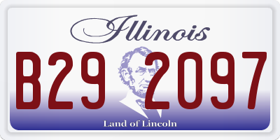 IL license plate B292097