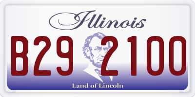 IL license plate B292100