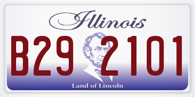 IL license plate B292101
