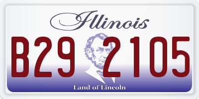 IL license plate B292105
