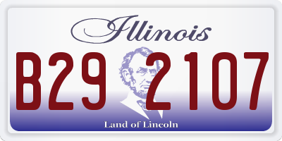 IL license plate B292107
