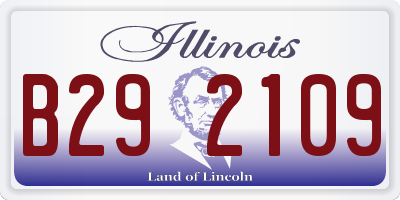 IL license plate B292109