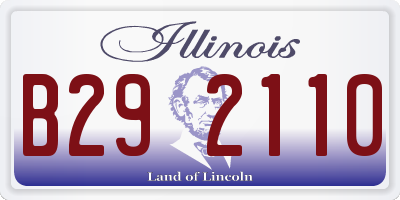 IL license plate B292110