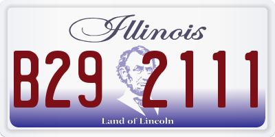 IL license plate B292111