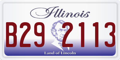 IL license plate B292113