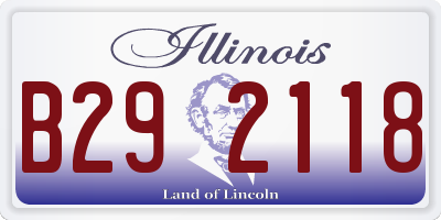 IL license plate B292118