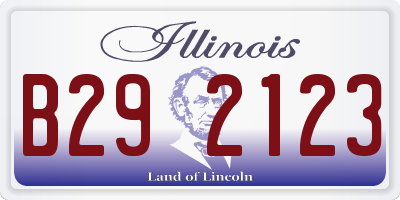 IL license plate B292123