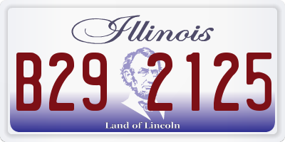 IL license plate B292125