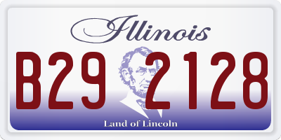 IL license plate B292128