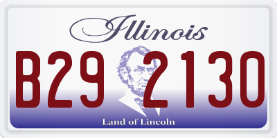 IL license plate B292130