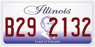IL license plate B292132