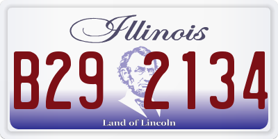 IL license plate B292134