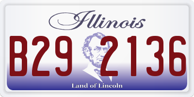 IL license plate B292136