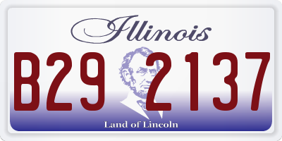IL license plate B292137