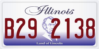 IL license plate B292138