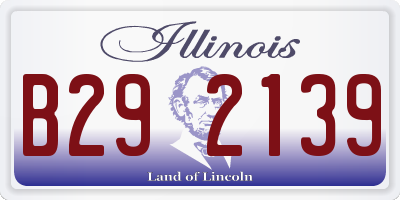 IL license plate B292139