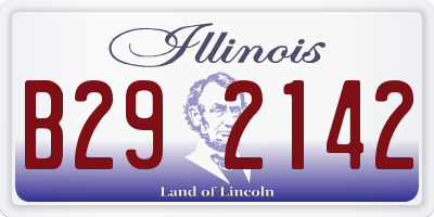IL license plate B292142