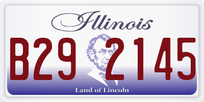 IL license plate B292145