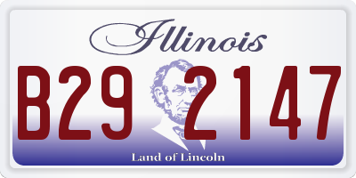 IL license plate B292147
