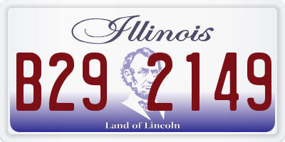 IL license plate B292149