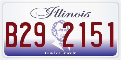 IL license plate B292151