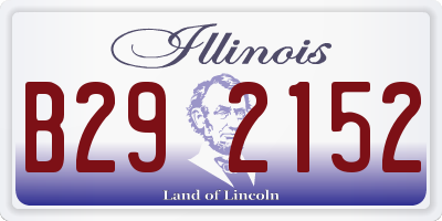 IL license plate B292152