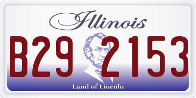 IL license plate B292153