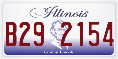 IL license plate B292154
