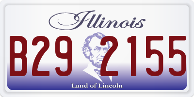 IL license plate B292155