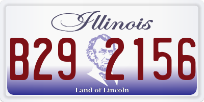 IL license plate B292156