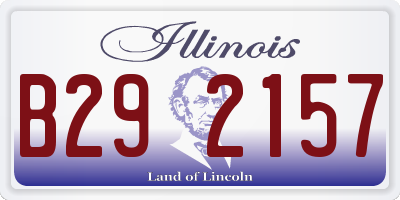 IL license plate B292157