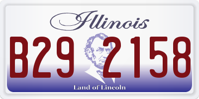IL license plate B292158