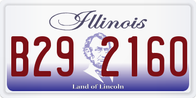 IL license plate B292160
