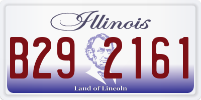IL license plate B292161