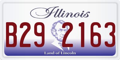 IL license plate B292163