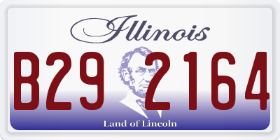 IL license plate B292164