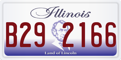 IL license plate B292166