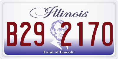 IL license plate B292170