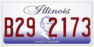 IL license plate B292173
