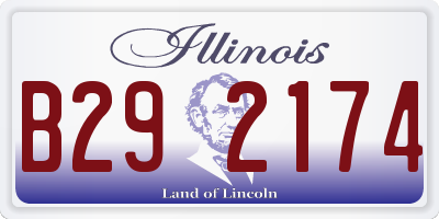 IL license plate B292174