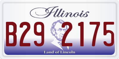 IL license plate B292175
